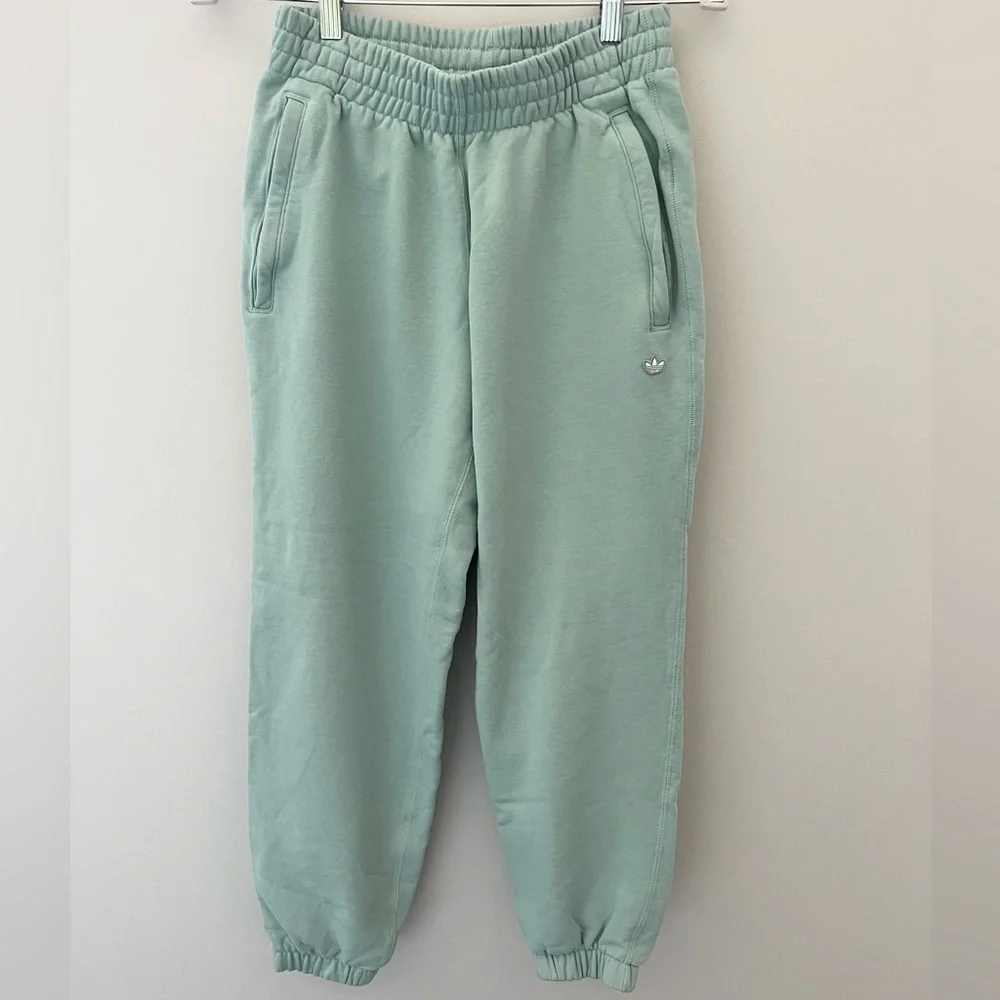 Men’s Adidas Premium Seafoam Green Joggers Size XS - Picture 4 of 9